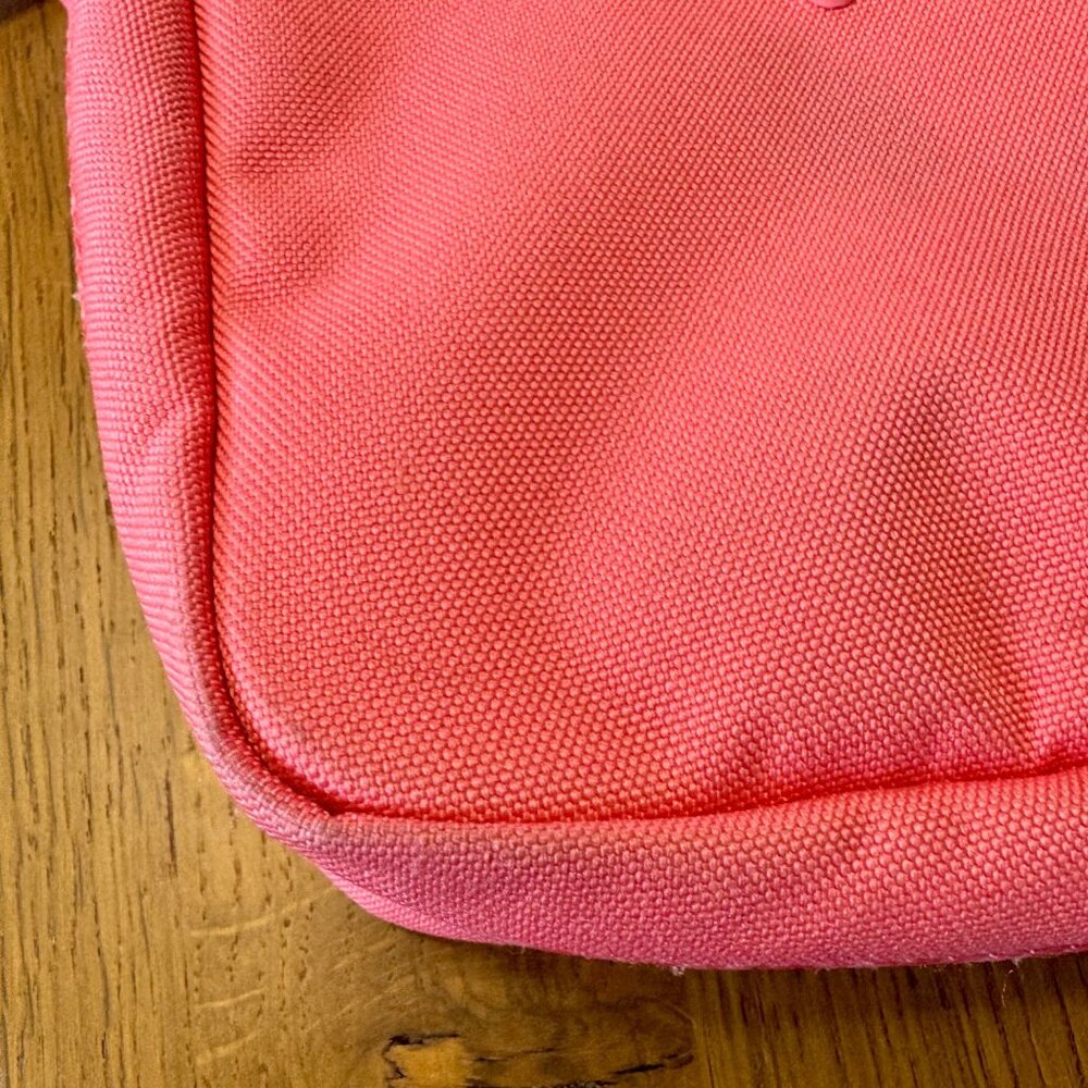HERSCHEL SUPPLY CO. Pink Heritage Crossbody Bag With Checker Strap Tea Rose HTF - Picture 6 of 11
